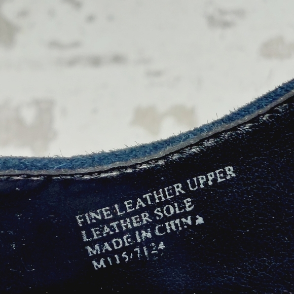 Charles David Blue Fine Suede Leather Pointy Toe High Heels O753 - Picture 11 of 13